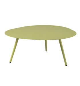 Table basse en aluminium vert anis Sorrento