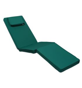 Matelas vert pour chaise longue