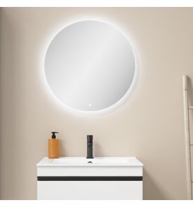 Miroir rétro-éclairé de 60 cm de diamètre Circa avec allumage tactile