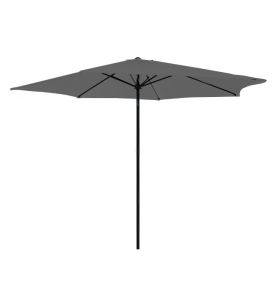 Parasol gris avec mât en aluminium 300 cm Kalomo
