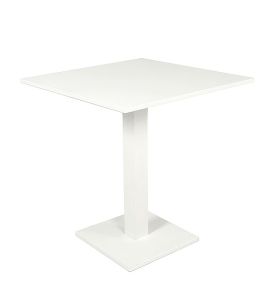 Table pliante carrée en alu blanc 70 x 70 cm Prada