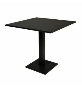 Table pliante carrée en alu noir 70 x 70 cm Prada
