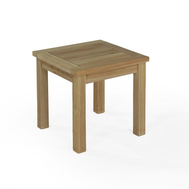 Table basse d'appoint carrée en teck massif de qualité Ecograde© de 45x45 cm