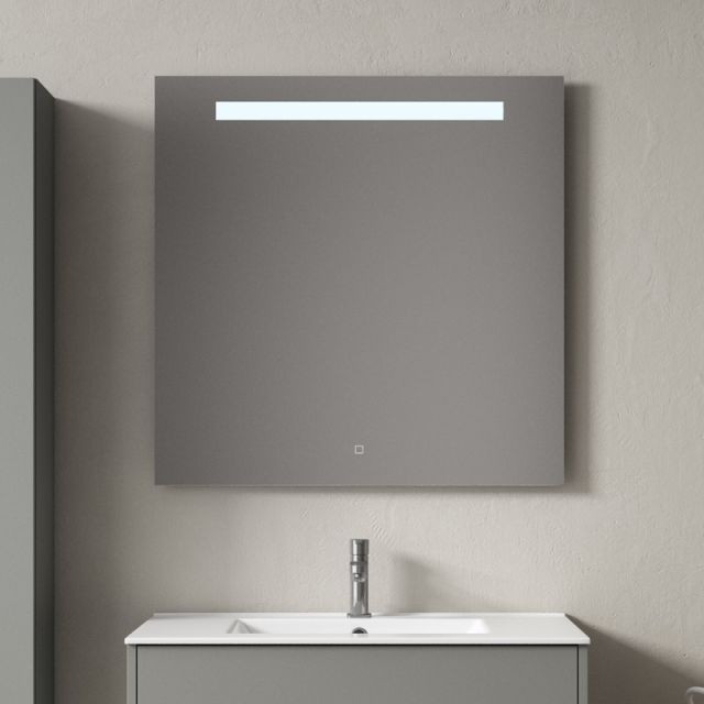 Miroir LED de 80 x 80 cm Mona avec allumage tactile 