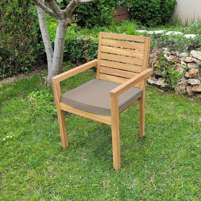 Coussin chaise de jardin GARDEN GALETTE déhoussable