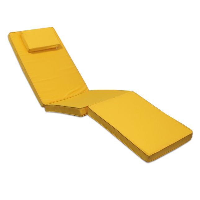Matelas moutarde pour chaise longue