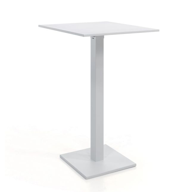 Table Haute Pliante Avec Plateau Rond En Polypropylène Coloris Blanc - H  110 X Ø 80cm à Prix Carrefour